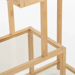 Regał z drewna bambusowego HORO 111 cm