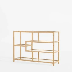 Regał z drewna bambusowego HORO 79 cm