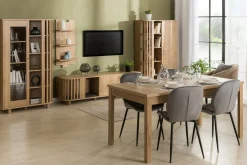 Regał z lamelam RANFLURY