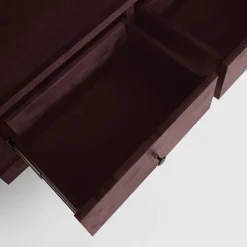 Regał z litego drewna PAOLA brzoza mahoń