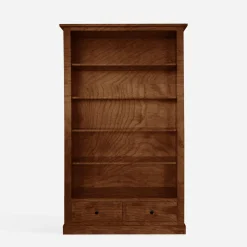 Regał z litego drewna z szufladami STELLA dąb koniakowy