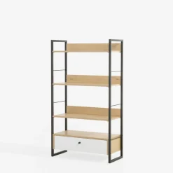 Regał z szufladą biały LINEARDO