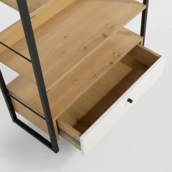 Regał z szufladą biały LINEARDO