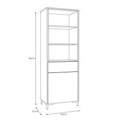 Regał z szufladą do salonu GALACTIQUE