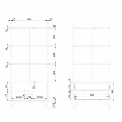 Regał z szufladami MOOD