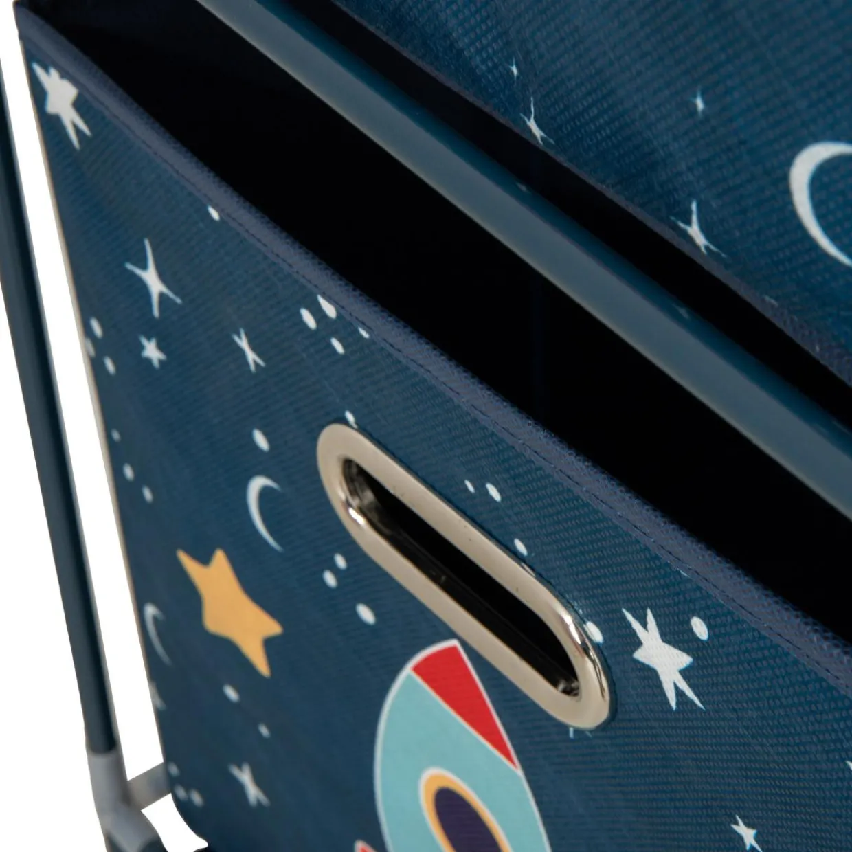 Regał z 3-szufladami niebieski 35x35x102 cm