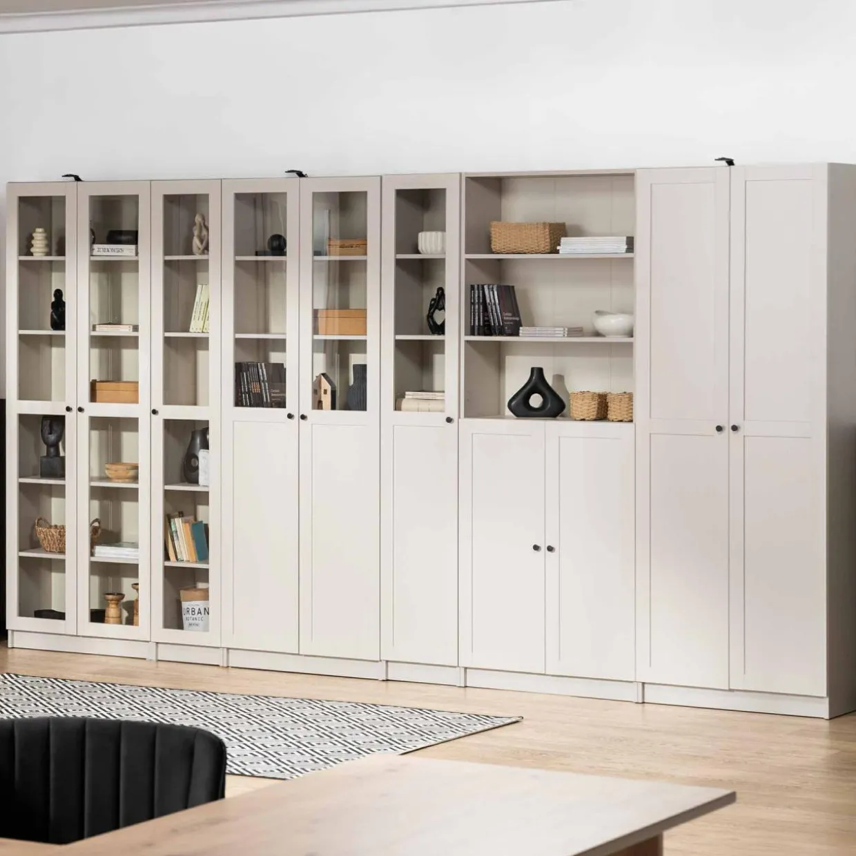 Regał z witryną 75,3 cm TED kaszmir