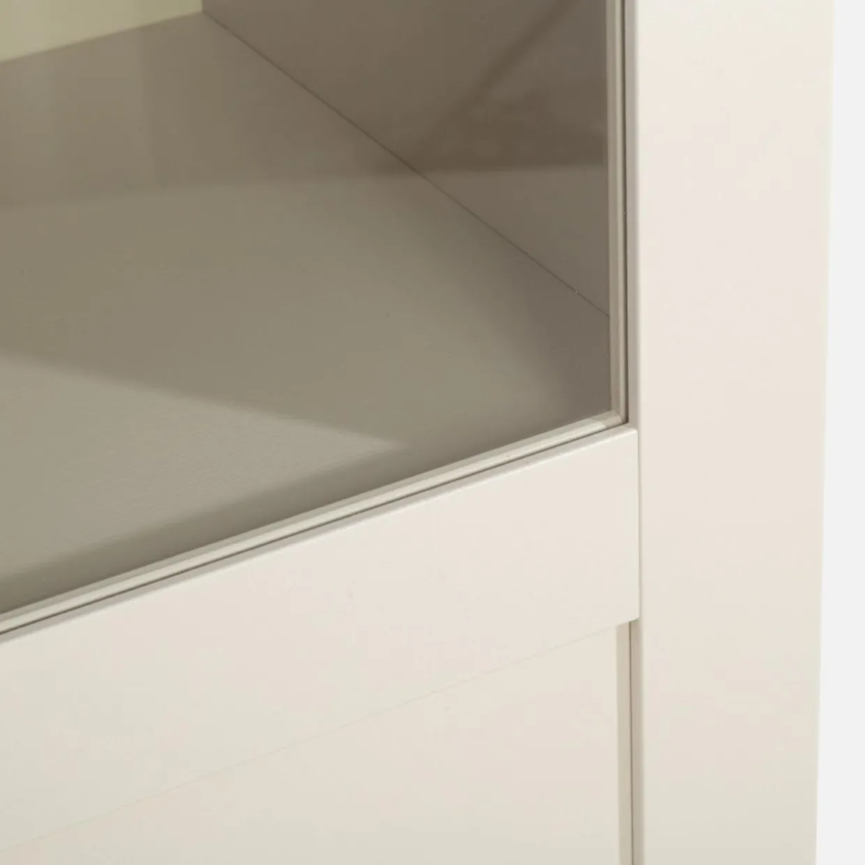 Regał z witryną kaszmir 35,2 cm TED prawy