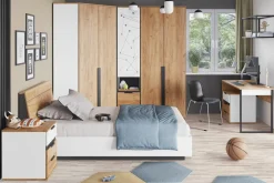 Regał zamykany z szufladami ORION