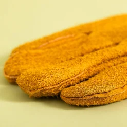 Rękawice do grilla skórzane brązowe 35 cm