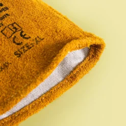 Rękawice do grilla skórzane brązowe 35 cm