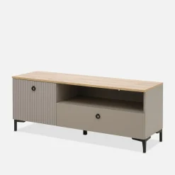 Ryflowana szafka RTV DOMINICA