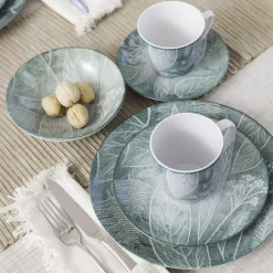 Salaterka porcelanowa niebieska CZTERY PORY ROKU 17,5 cm