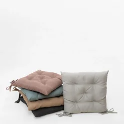 Siedzisko na krzesło beżowe SAWANA 38x38 cm