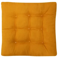 Siedzisko poduszka na krzesło musztardowa SUGAR 40x40 cm