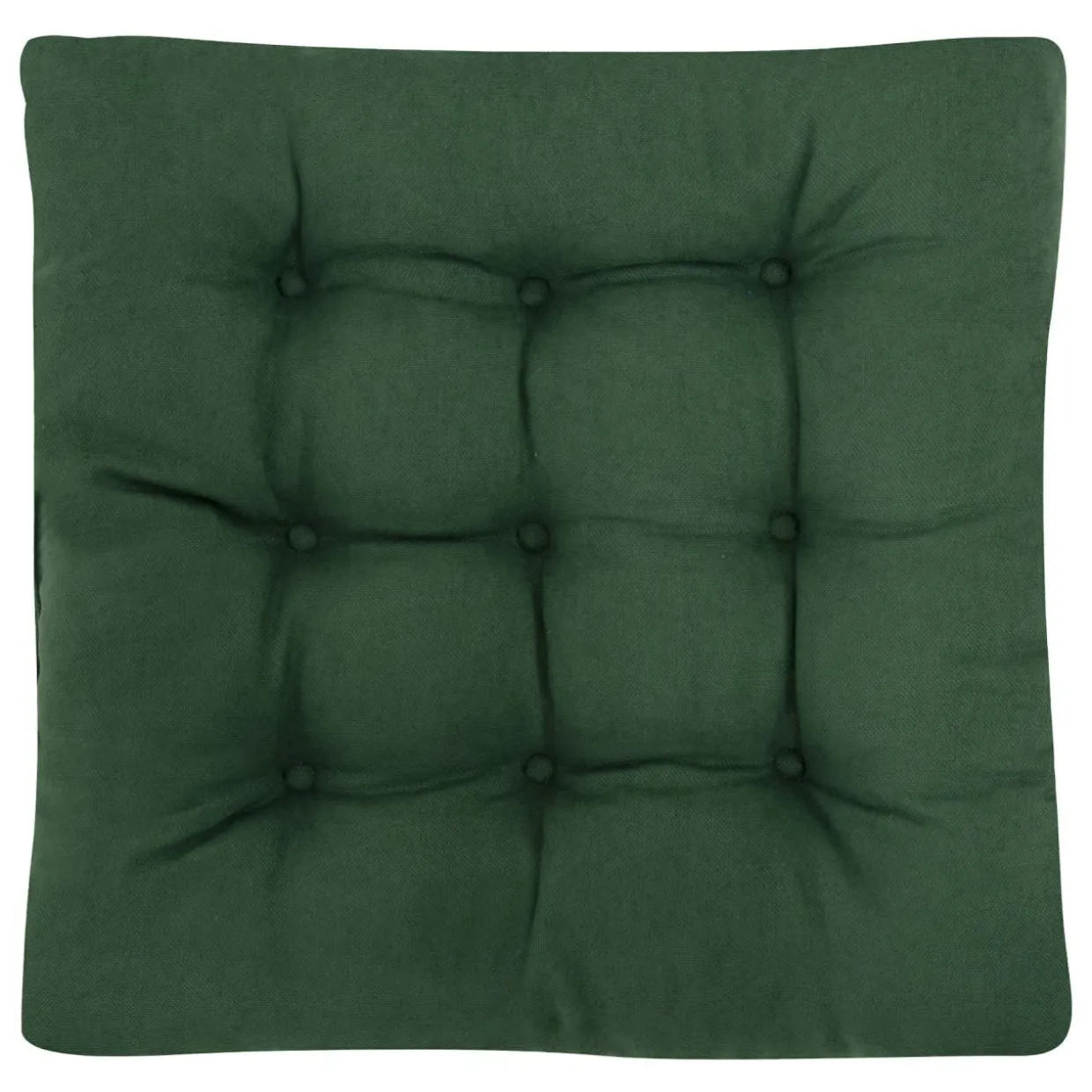 Siedzisko poduszka na krzesło ciemnozielona SUGAR 40x40 cm