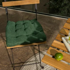 Siedzisko poduszka na krzesło ciemnozielona SUGAR 40x40 cm