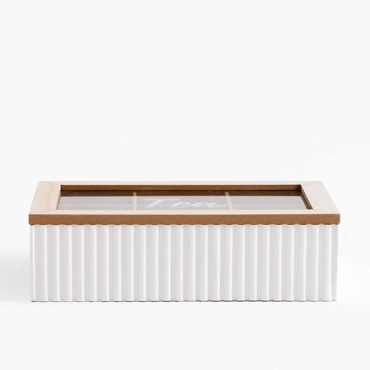 Skrzynka na herbatę z 6-przegródkami, 24 cm, mix