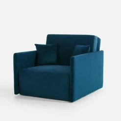 Sofa amerykanka niebieska MIKA