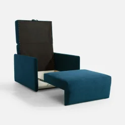 Sofa amerykanka niebieska MIKA