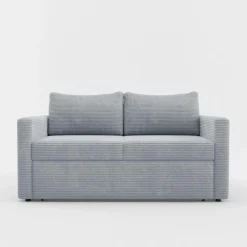 Sofa amerykanka sztruksowa szara SOFI