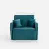 Sofa amerykanka turkusowa 93 cm LEO I