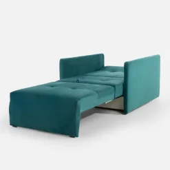 Sofa amerykanka turkusowa 93 cm LEO I