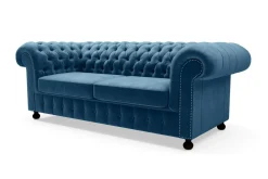 Sofa glamour niebieska CHESTER
