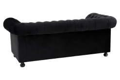 Sofa glamour rozkładana czarna CHESTER