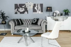 Sofa glamour szara CHESTER