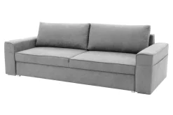 Sofa jasnoszara z kieszenią LOLLY