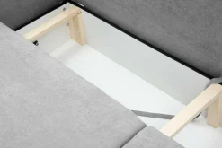 Sofa jasnoszara z kieszenią LOLLY