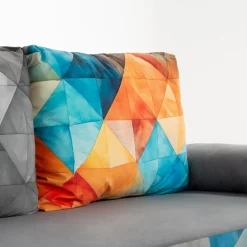 Sofa młodzieżowa z kolorowym nadrukiem FUN