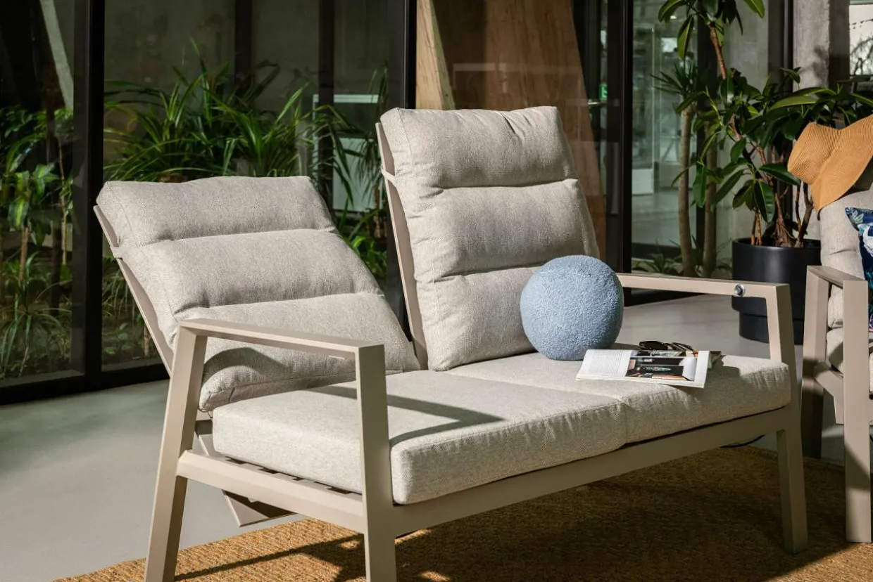 Sofa ogrodowa 2-osobowa, z regulacja oparcia NALANI