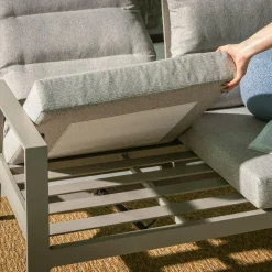 Sofa ogrodowa 2-osobowa, z regulacja oparcia NALANI