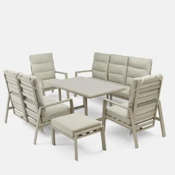 Sofa ogrodowa 3-osobowa, z regulacja oparcia NALANI