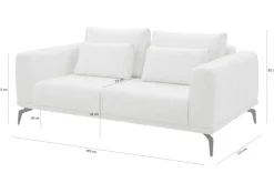 Sofa 2-osobowa beżowa AVIGNON