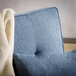 Sofa 1-osobowa rozkładana niebieska WINSLO