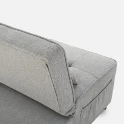 Sofa 1-osobowa rozkładana szara WINSLO