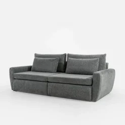 Sofa 3-osobowa szaroniebieska MEVI
