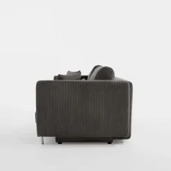 Sofa 3-osobowa sztruksowa szara RICO NEW