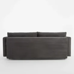 Sofa 3-osobowa sztruksowa szara RICO NEW