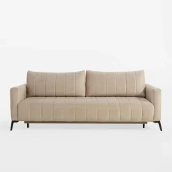 Sofa rozkładana beżowa MARION