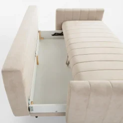 Sofa rozkładana beżowa MARION