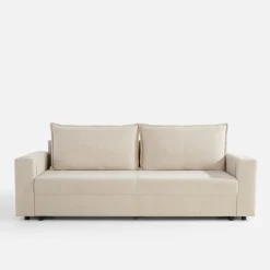 Sofa rozkładana beżowa POGI
