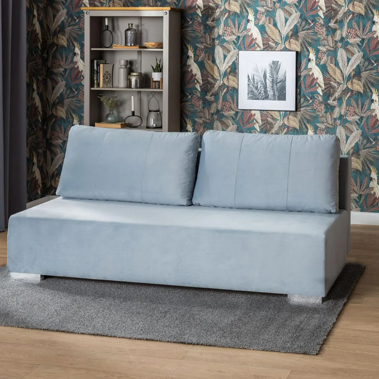 Sofa rozkładana błękitna NEW STAR 2