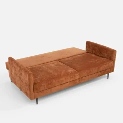 Sofa rozkładana ceglasta CAVA