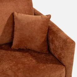 Sofa rozkładana ceglasta CAVA