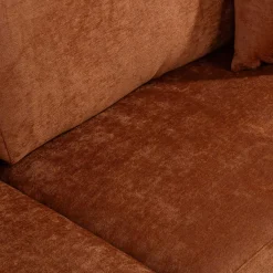 Sofa rozkładana ceglasta CAVA