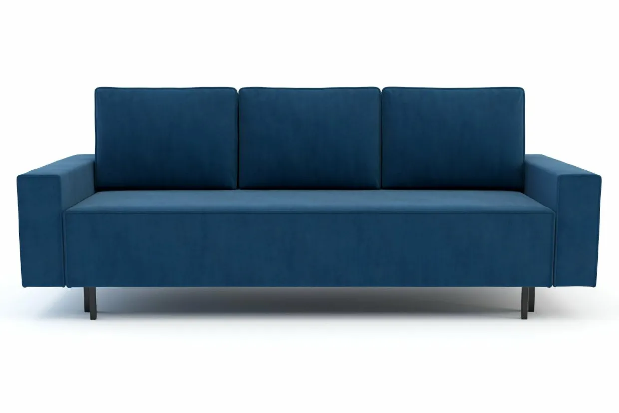 Sofa rozkładana ciemnoniebieska KAMALA